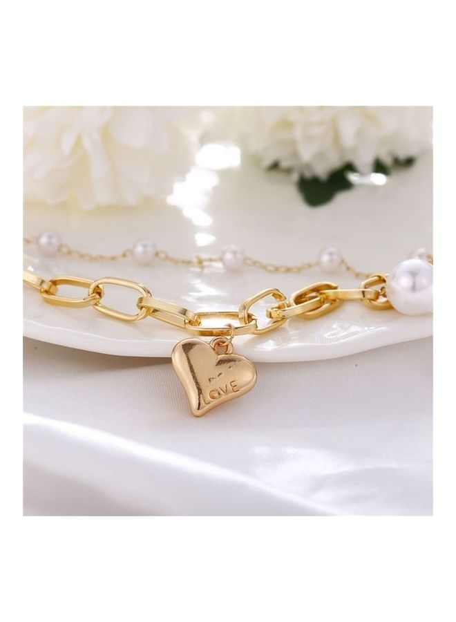 Generic - Pearl Studded Alloy Bracelet - Image 1