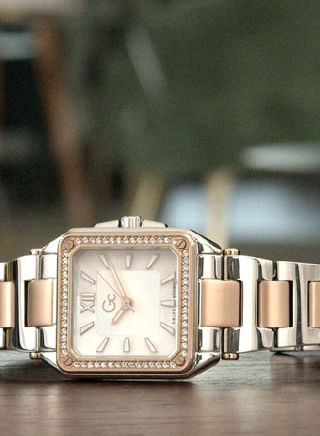 Gc Women's Couture Water Resistance Stainless Steel Analog Watch Y85002L1MF - 28 mm - Rose Gold/Silver  - Image 4