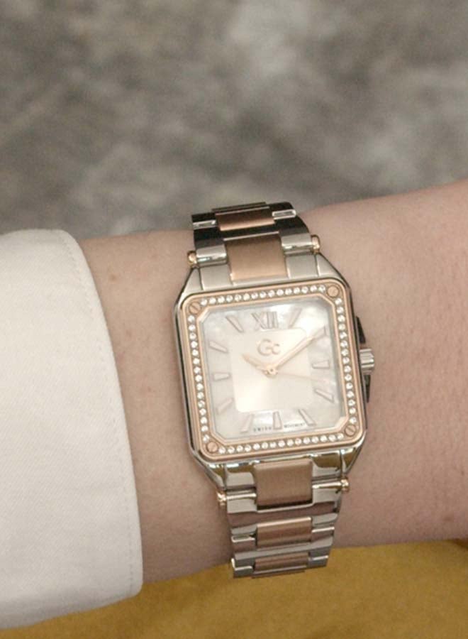 Gc Women's Couture Water Resistance Stainless Steel Analog Watch Y85002L1MF - 28 mm - Rose Gold/Silver  - Image 5