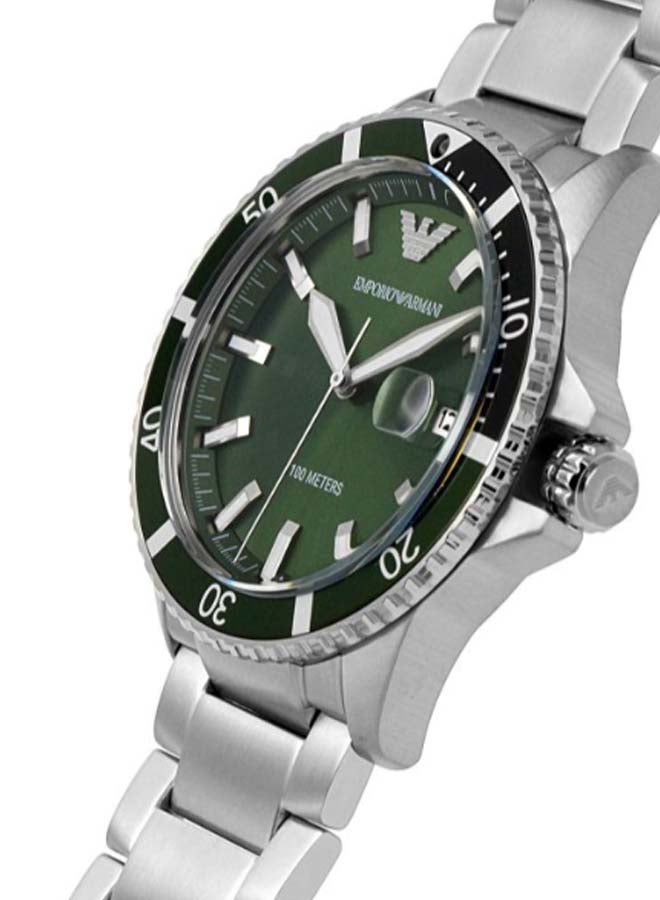 EMPORIO ARMANI Men's Diver Water Resistance Stainless Steel Analog Watch AR11338  - Image 4