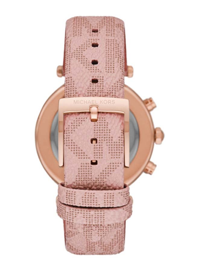 Michael Kors Women's Parker Round Shape Plastic Chronograph Wrist Watch 39 mm - Pink - MK6935 - Image 3
