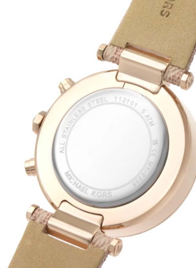 Michael Kors Women's Parker Round Shape Plastic Chronograph Wrist Watch 39 mm - Pink - MK6935 - Image 4