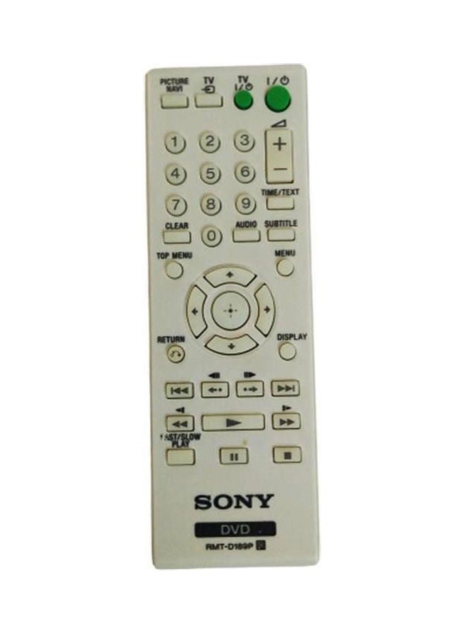 سوني جهاز تحكم عن بُعد لجهاز DVD أبيض