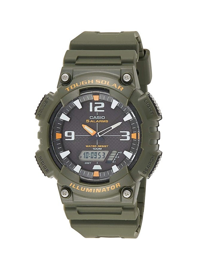 كاسيو ساعة يد شبابية بعقارب ورقمية طراز AQ-S810W-3AVDF - 47 مم - لون أخضر للرجال - Image 1