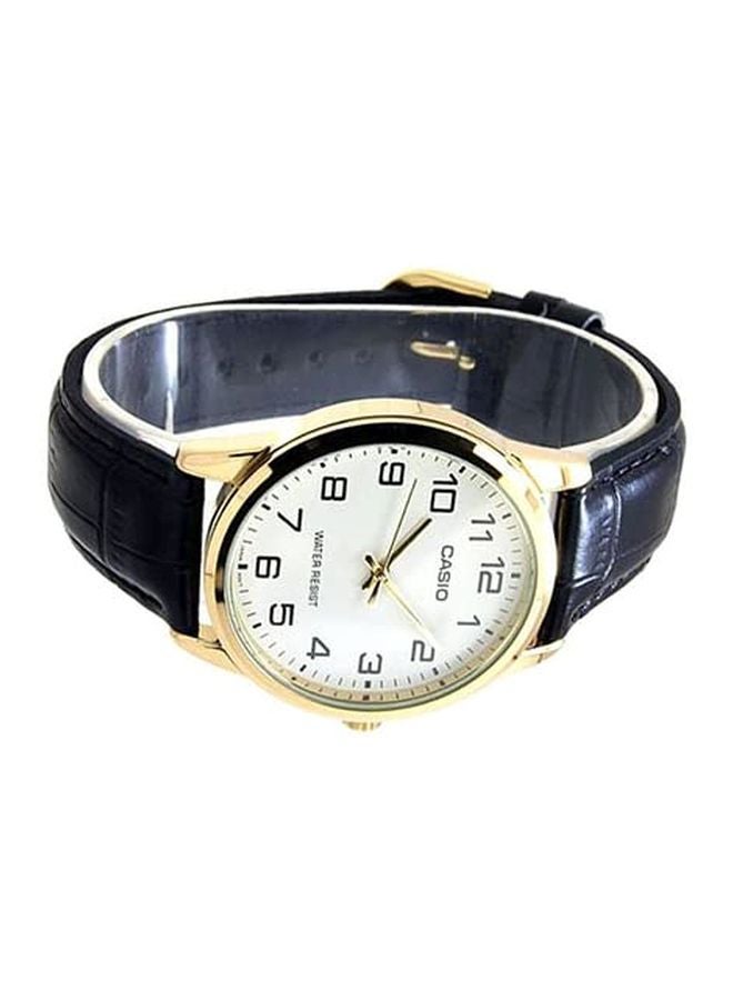 CASIO unisex 2-Piece Leather Analog Watch Set MTP-V001GL-7B + LTP-V001GL-7B  - Image 4