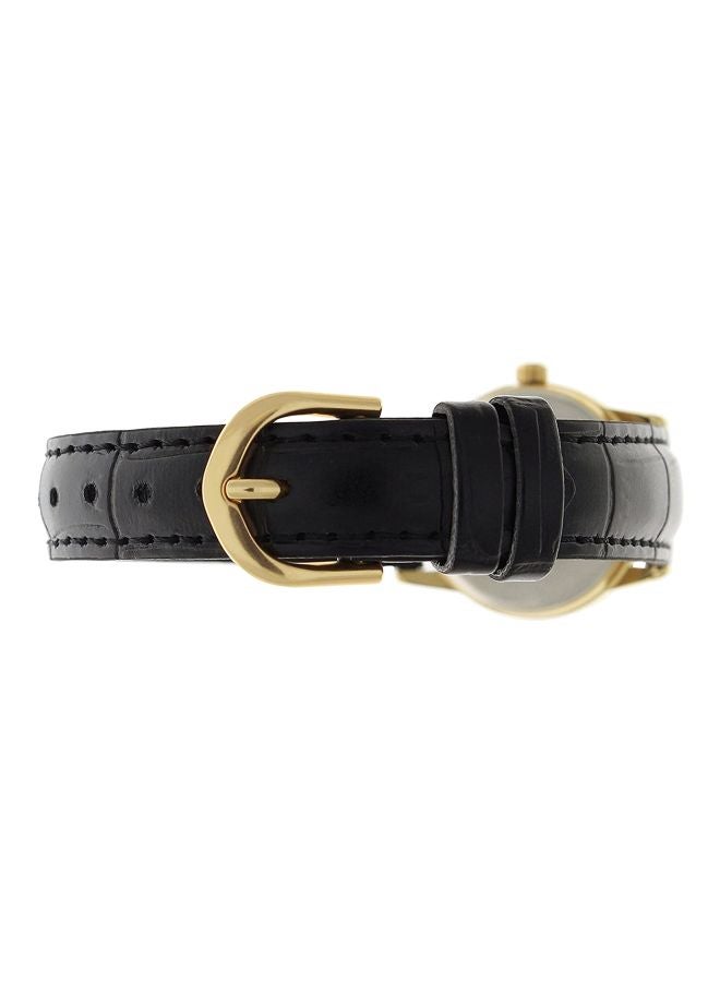 unisex 2-Piece Leather Analog Watch Set MTP-V001GL-7B + LTP-V001GL-7B