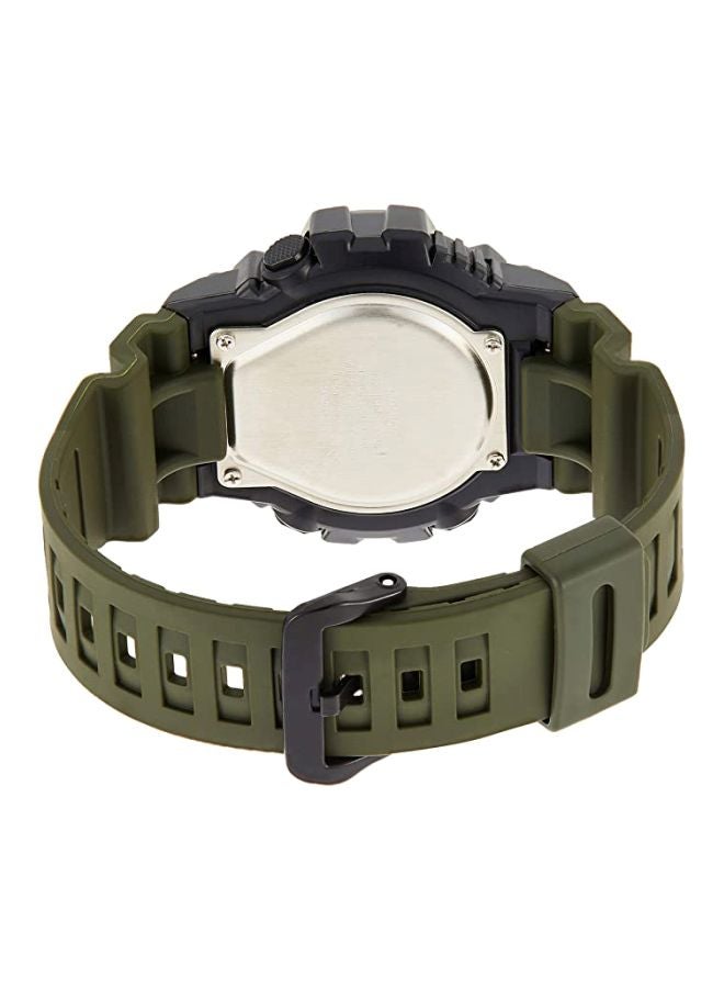 كاسيو ساعة يد رقمية وبعقارب مقاومة للماء طراز HDC-700-3AVEF - قياس 53 مم - لون أخضر زيتوني للرجال - Image 2