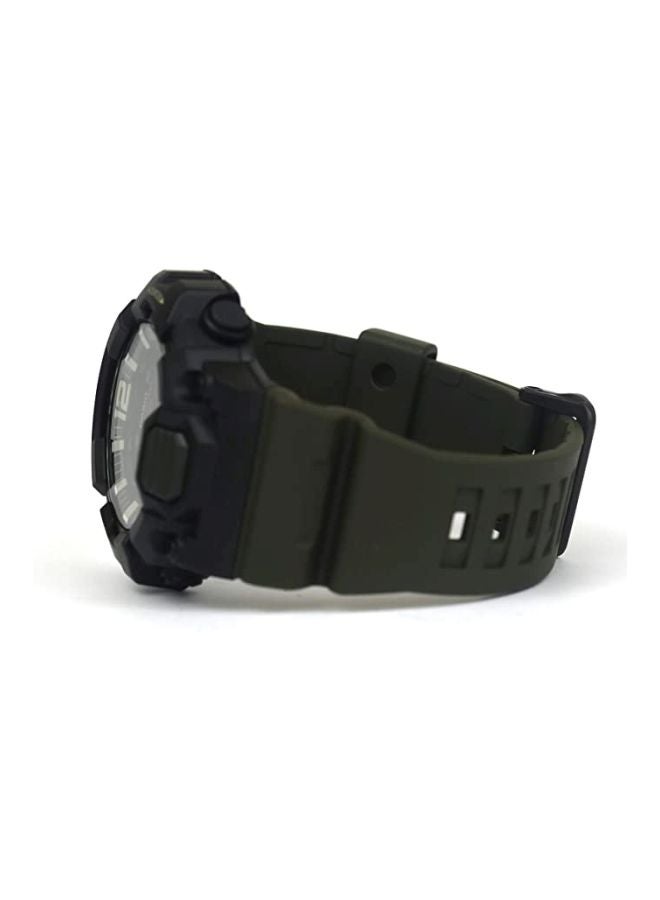 كاسيو ساعة يد رقمية وبعقارب مقاومة للماء طراز HDC-700-3AVEF - قياس 53 مم - لون أخضر زيتوني للرجال - Image 4