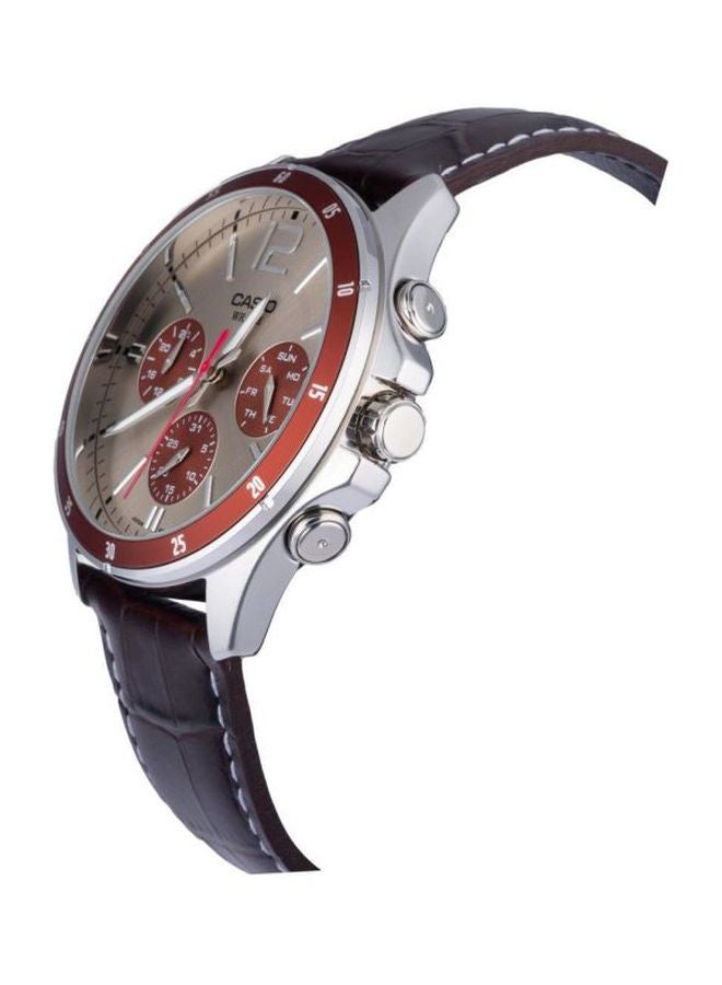 CASIO Men's Enticer Water Resistant Analog Watch Mtp-1374L-7A1 - 47 mm - Black - Image 3