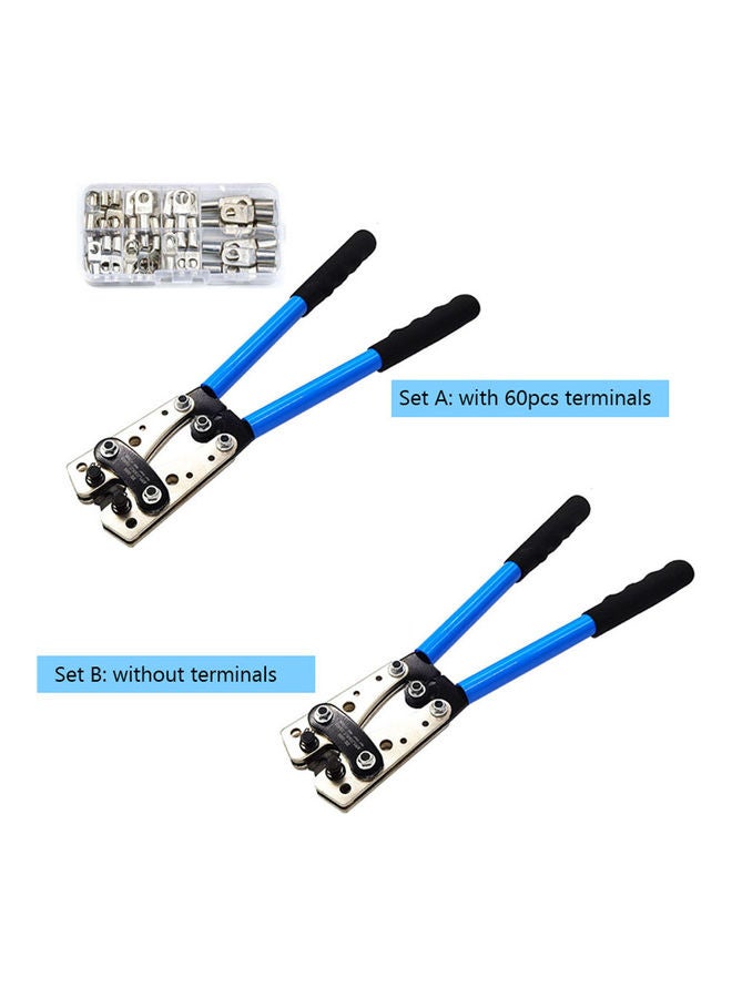 Generic Portable Professional Cable Crimping Plier Tool Blue/Silver  - Image 4