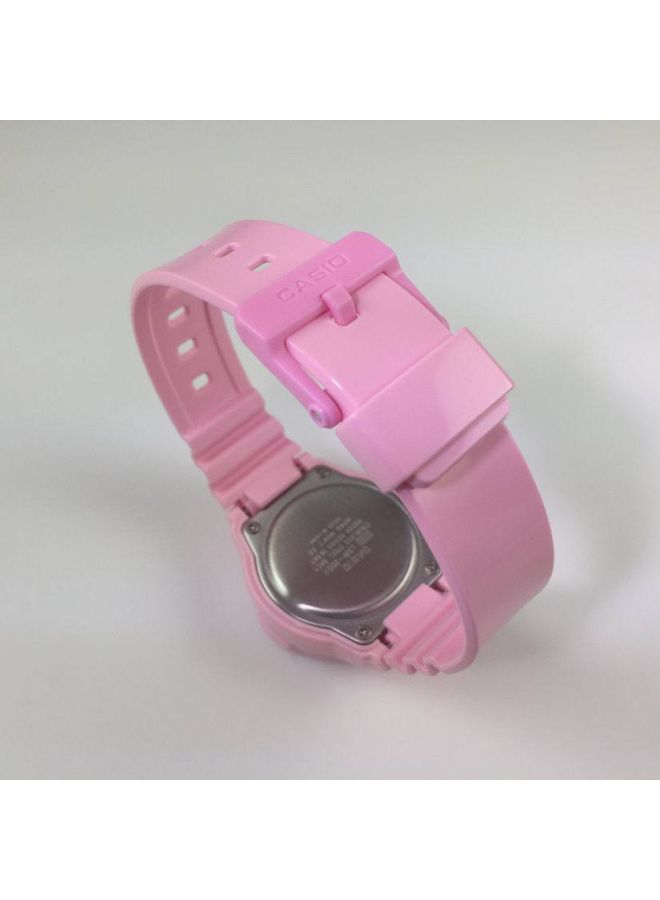 كاسيو ساعة يد بعقارب مقاومة للماء طراز LRW-200H-4B2VDF- مقاس 34 مم - لون وردي للنساء - Image 5