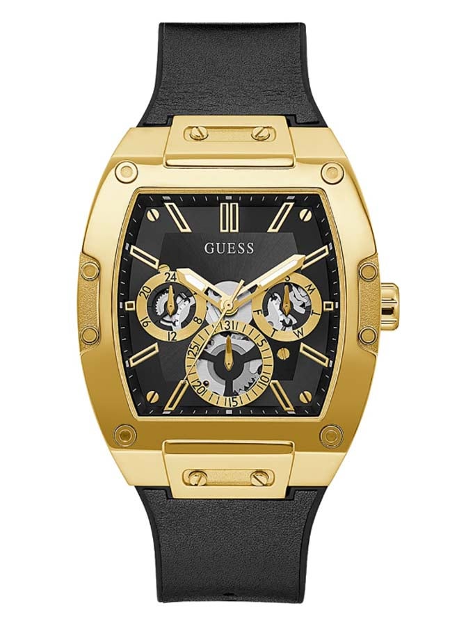 GUESS - Men's Phoenix Water Resistance Leather Analog Watch GW0202G1 - Image 1
