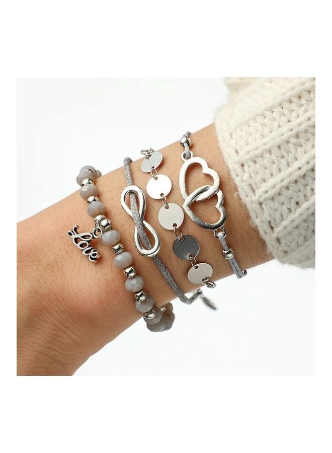 4-Piece Heart Fashion Bracelets  - Image 1