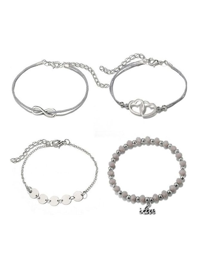4-Piece Heart Fashion Bracelets  - Image 2