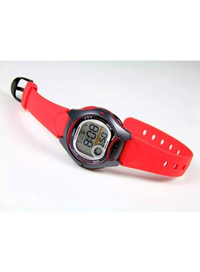 Women's Water Resistant Digital Watch LW-200-4AVEF - 35 mm - Red - v1619440267/N20833469A_5