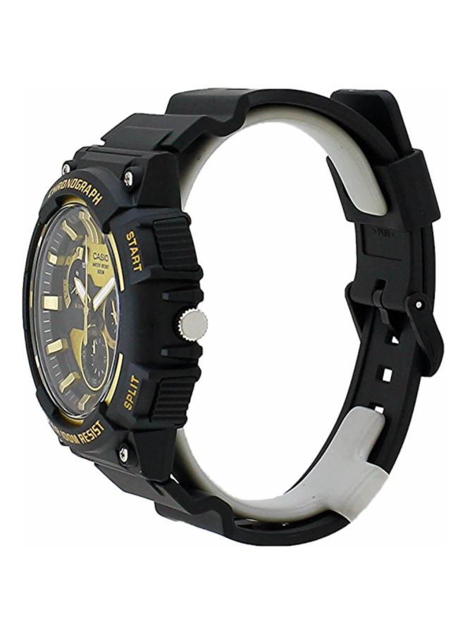 CASIO Men's Resin Chronograph Wrist Watch MCW-200H-9AVEF - 56 mm - Black - Image 3