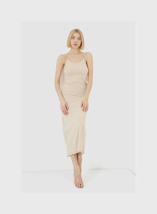 Carina Dress Full Length M4562 Med.Beige - Image 1