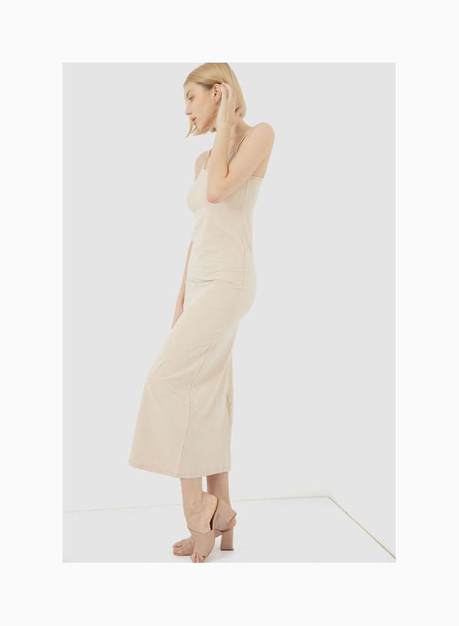Carina Dress Full Length M4562 Med.Beige - Image 3