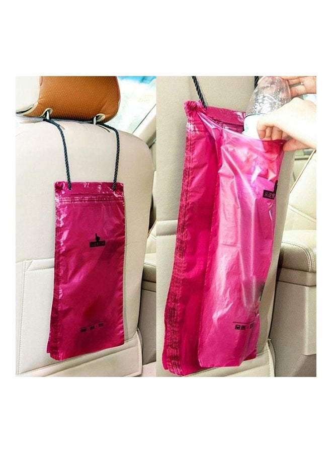 Generic pcs Trash Bags Resealable Trash Bags Plastic Car Hanging Trash Bags Trash Bag (Red) - Image 1