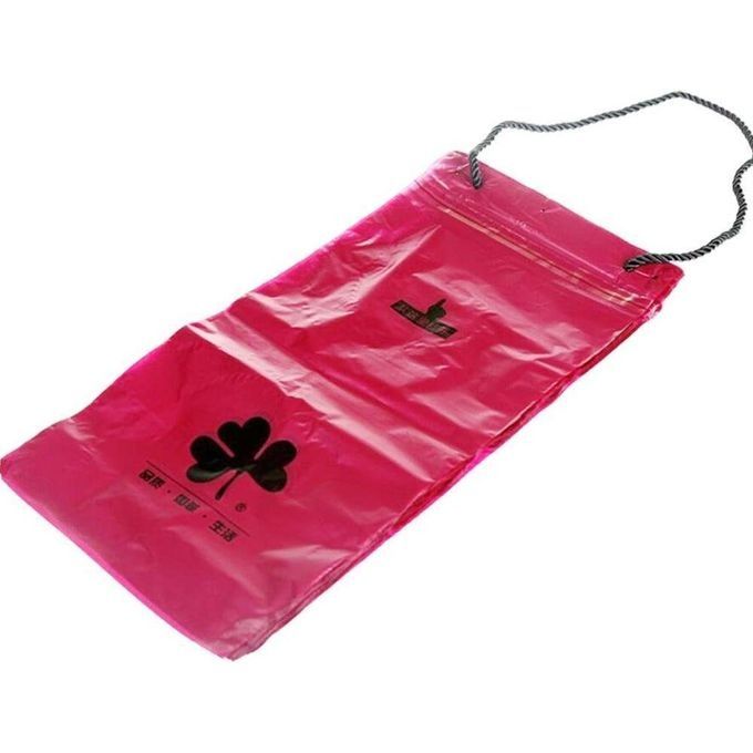 Generic pcs Trash Bags Resealable Trash Bags Plastic Car Hanging Trash Bags Trash Bag (Red) - Image 2