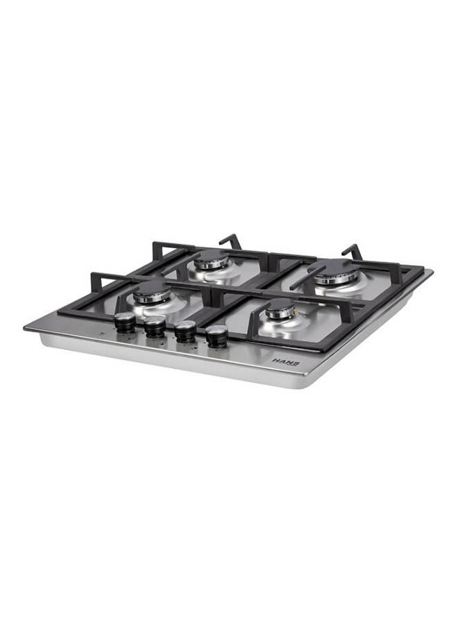 Hans - 4-Burner Gas Stove HANS-6720-24 Silver - Image 1