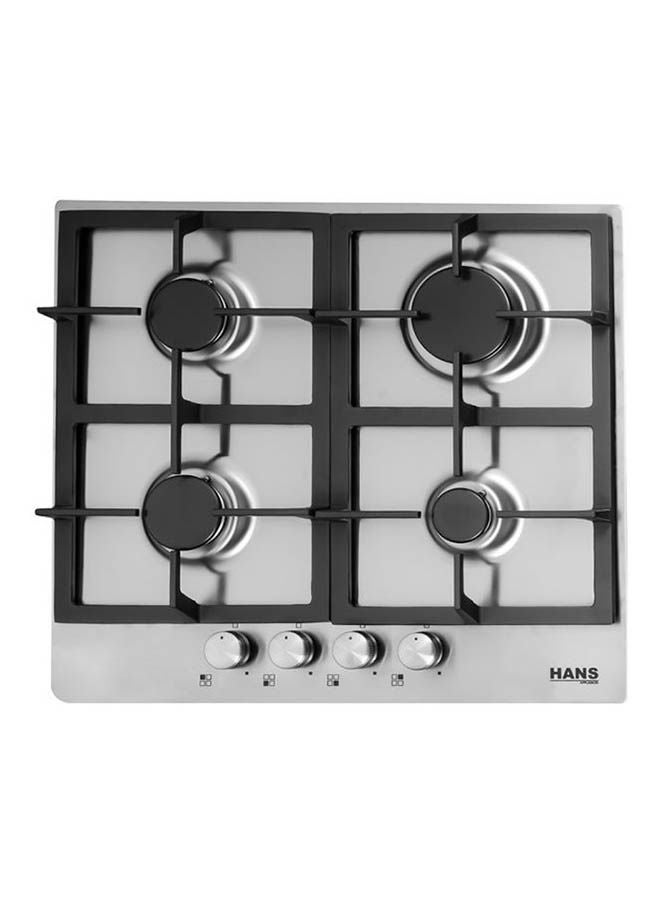 Hans - 4-Burner Gas Stove HANS-6720-24 Silver - Image 1