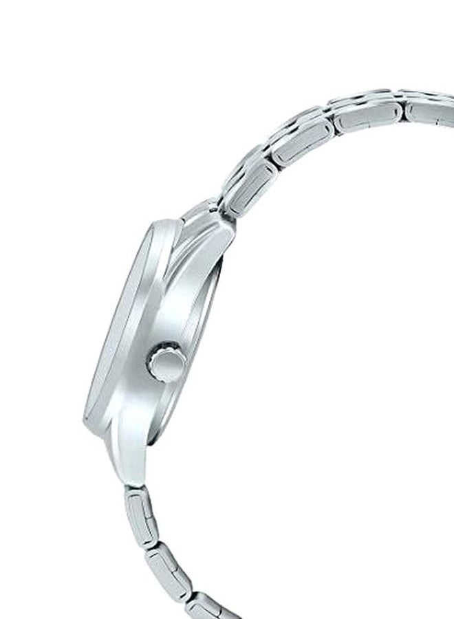 كاسيو ساعة يد إنتيسر كوارتز بعقارب طراز LTP-1335D-2AVDF - 30 مم - فضي للنساء - Image 3