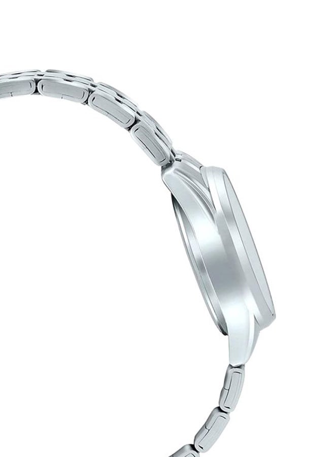 كاسيو ساعة يد إنتيسر كوارتز بعقارب طراز LTP-1335D-2AVDF - 30 مم - فضي للنساء - Image 4