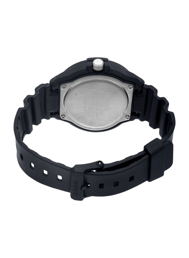 كاسيو ساعة يد بعقارب مقاومة للماء طراز MRW-200H-2B2VDF - 45 مم - أسود للرجال - Image 2