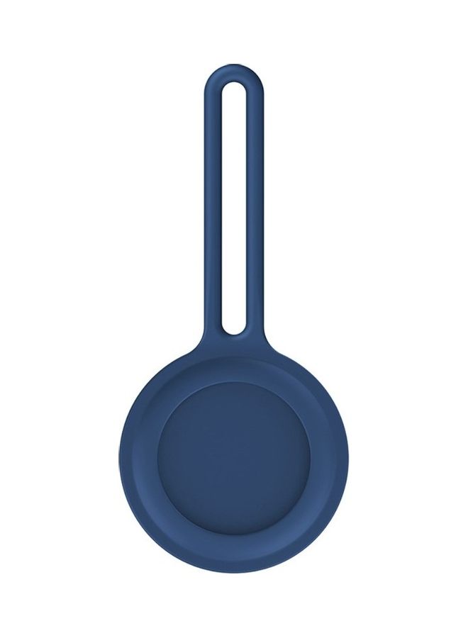 Okteq Silicone Protective Case Cover for Apple Airtags Smart Tracker Dark Blue