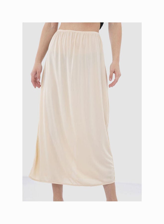Carina High Waist Underwear Skirt Beige  - Image 2