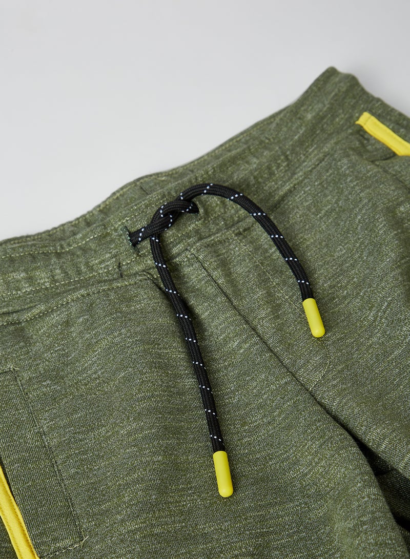 JACK & JONES - Teen Kobe Sweat Shorts Oil Green - Image 1