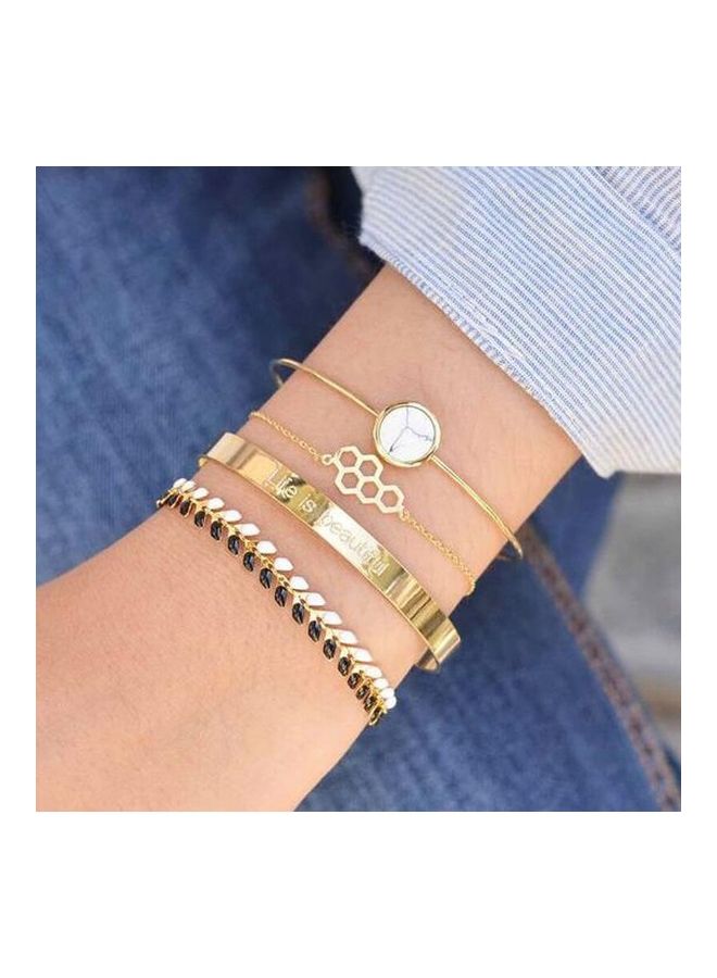 4-Piece Fashion Bracelets Set  - Image 1