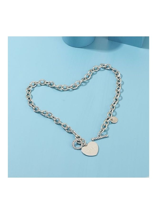 Letter Engraved Heart Fashion Necklace - Image 5