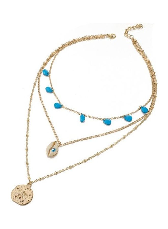 Multi-Layer Round Starfish Design Necklace