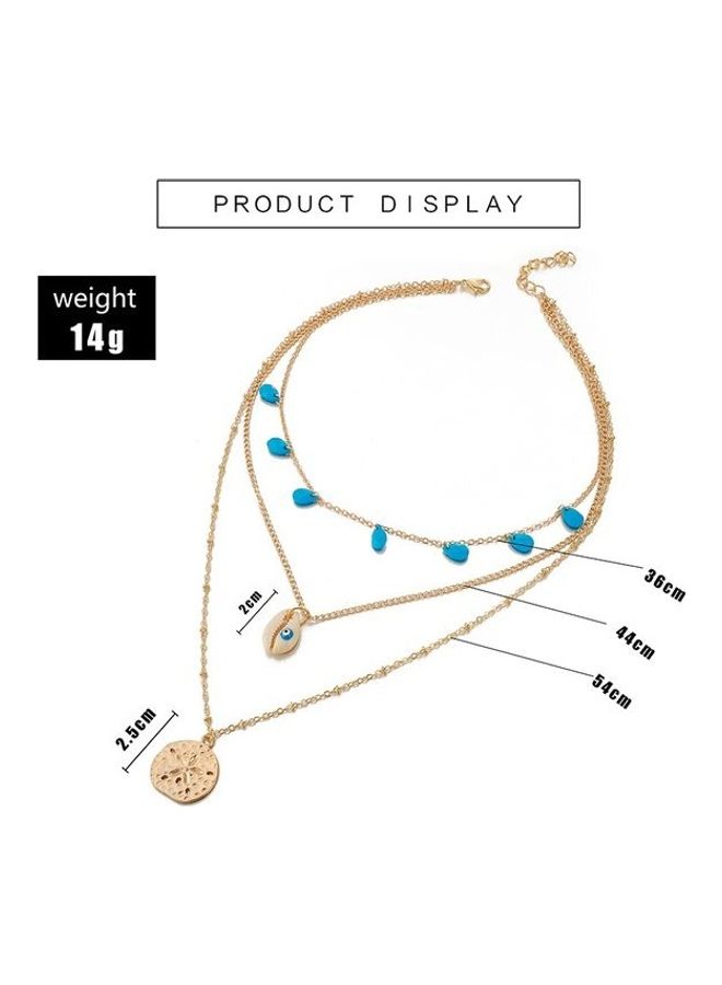 Multi-Layer Round Starfish Design Necklace