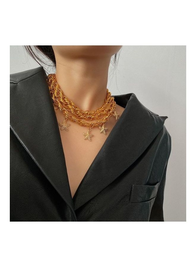 Starfish Pattern Multi-Layer Necklace