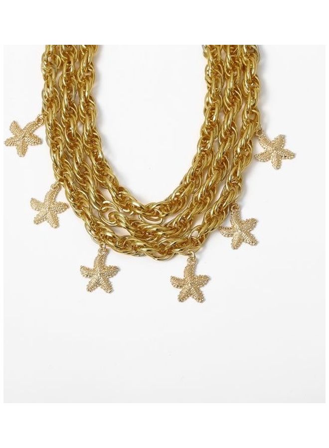 Starfish Pattern Multi-Layer Necklace