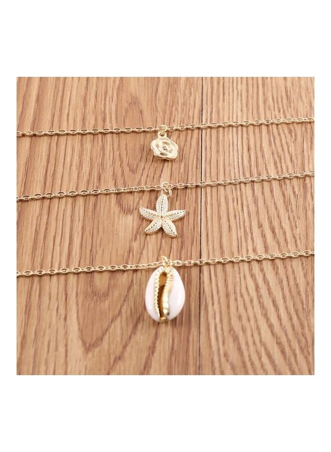 Generic - Multi-Layer Starfish And Seashell Pendant Necklace - Image 1