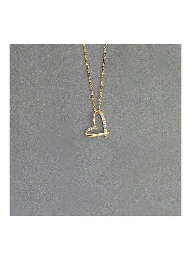 قلادة على شكل قلب مصنوعة من الفضة الإسترليني 925 - Image 2