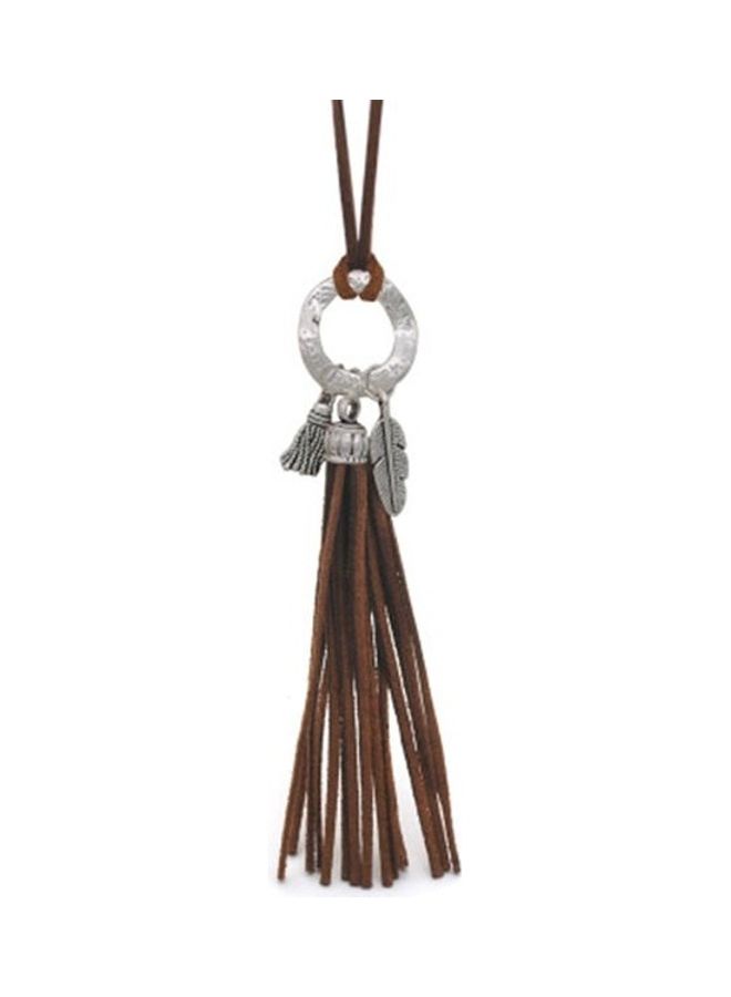 Women's Sweater Retro Ethnic Style Tassel Simple Long Necklace - Image 4