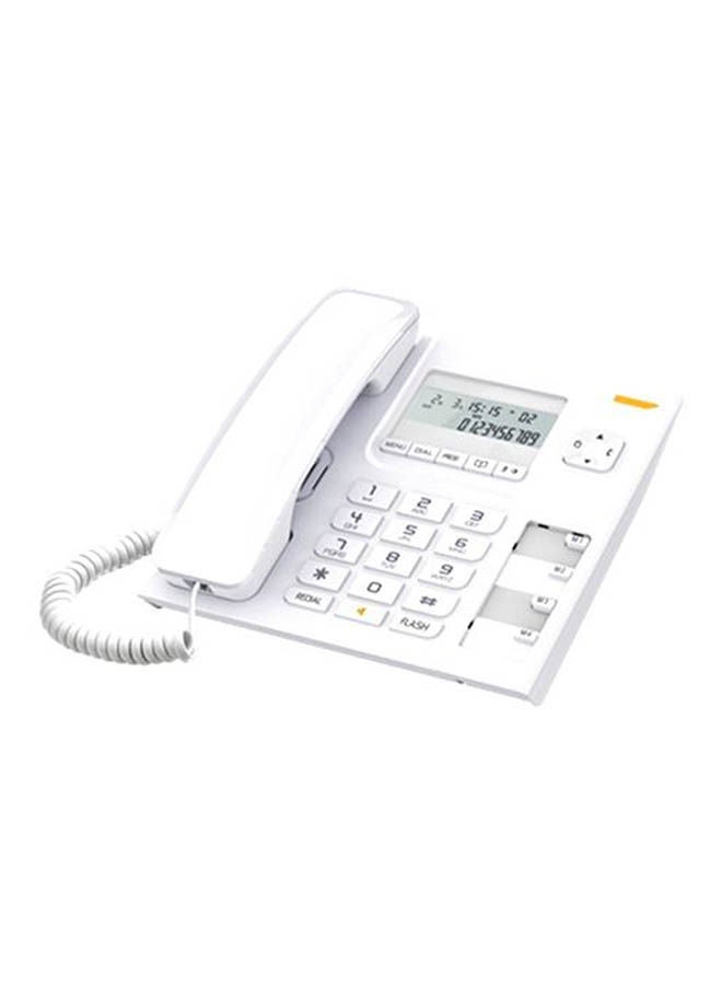 Alcatel Corded Phone with Caller Id - T56 White  - Image 1