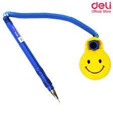 Deli Plastic Ballpoint Pen Blue  - Image 2