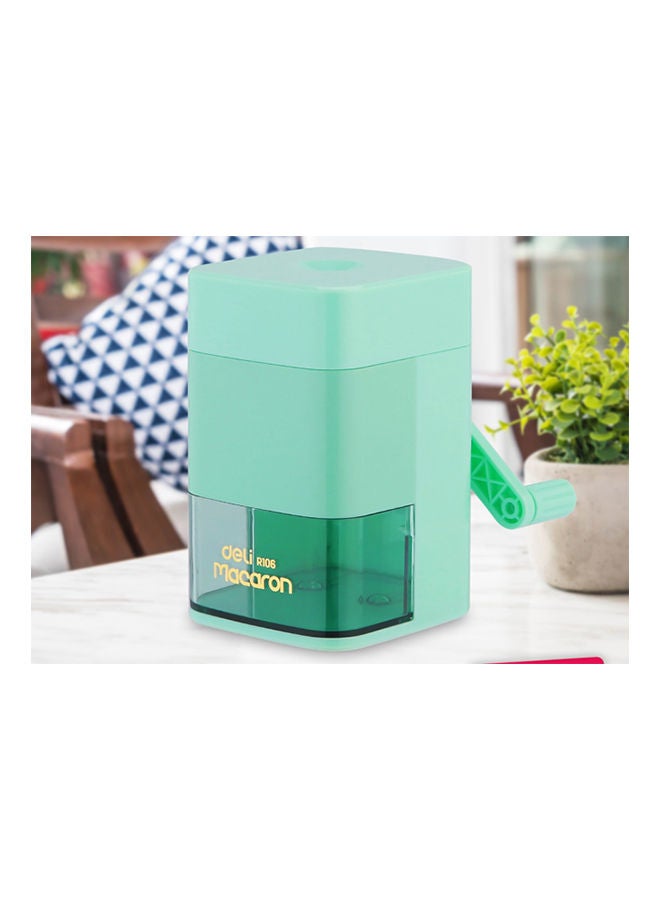 Deli Plastic Sharpener Green  - Image 1