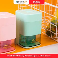 Deli Plastic Sharpener Green  - Image 2