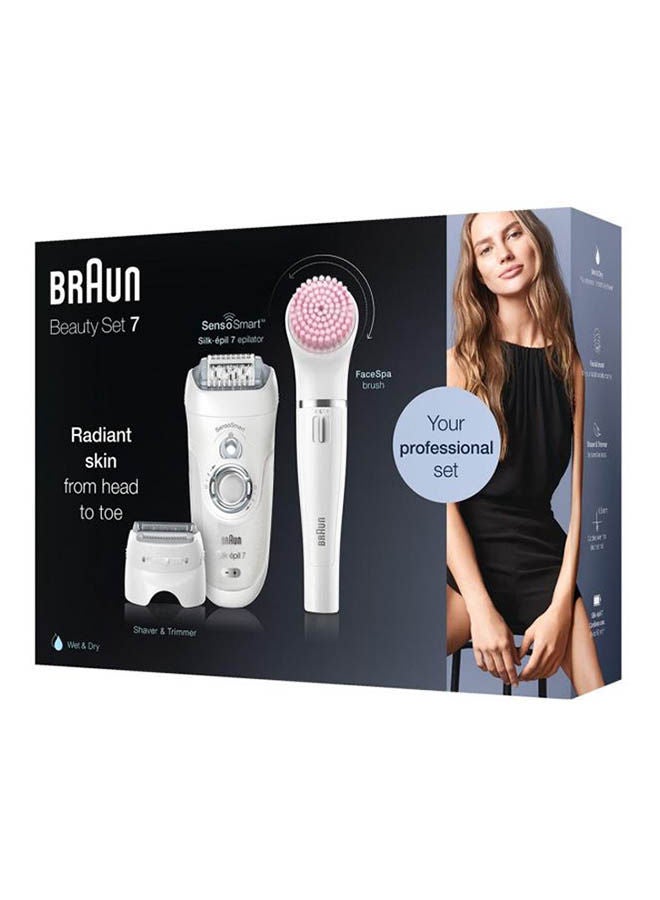 BRAUN SilkEpil Beauty Set   Bs Wet & Dry Epilator With  Extras White - Image 1