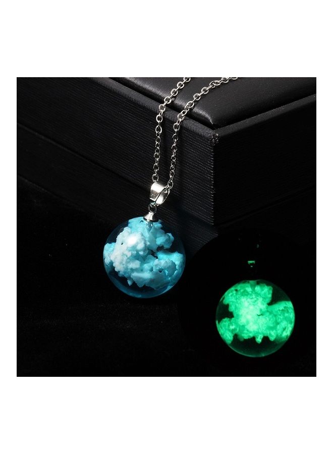 Transparent Spherical Resin Pendant Short Necklace  - Image 3