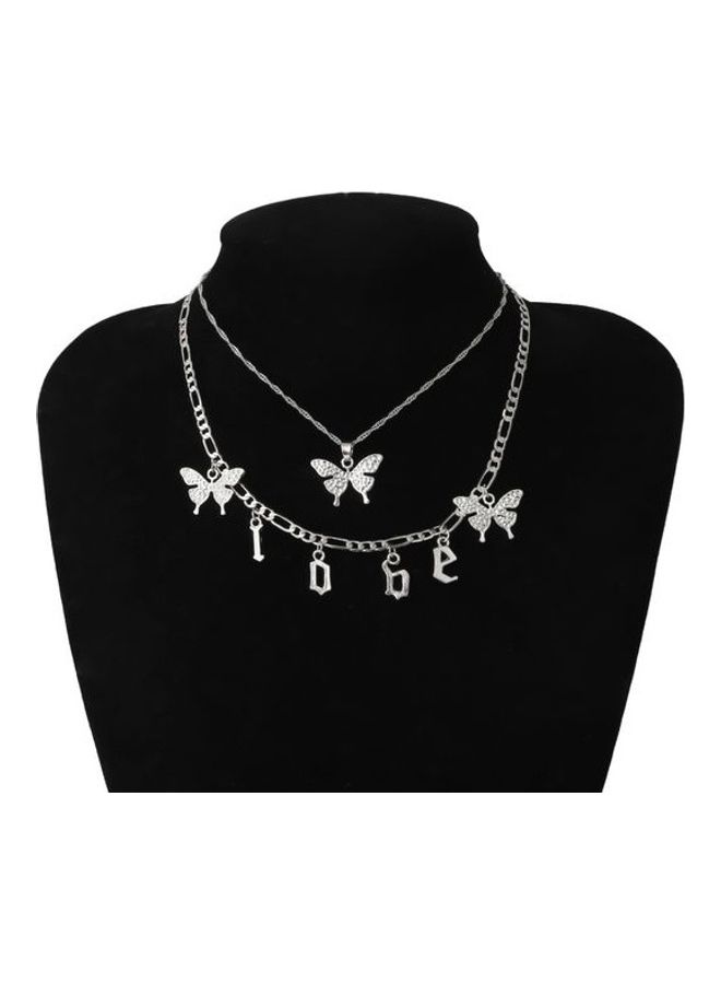Generic - Butterfly Letter Sweet Fashion Necklace - Image 1