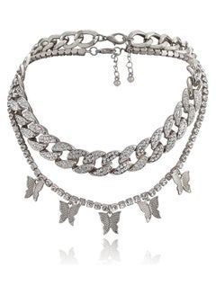 Generic Women's Multi-layer Chain Butterfly Decor Necklace 