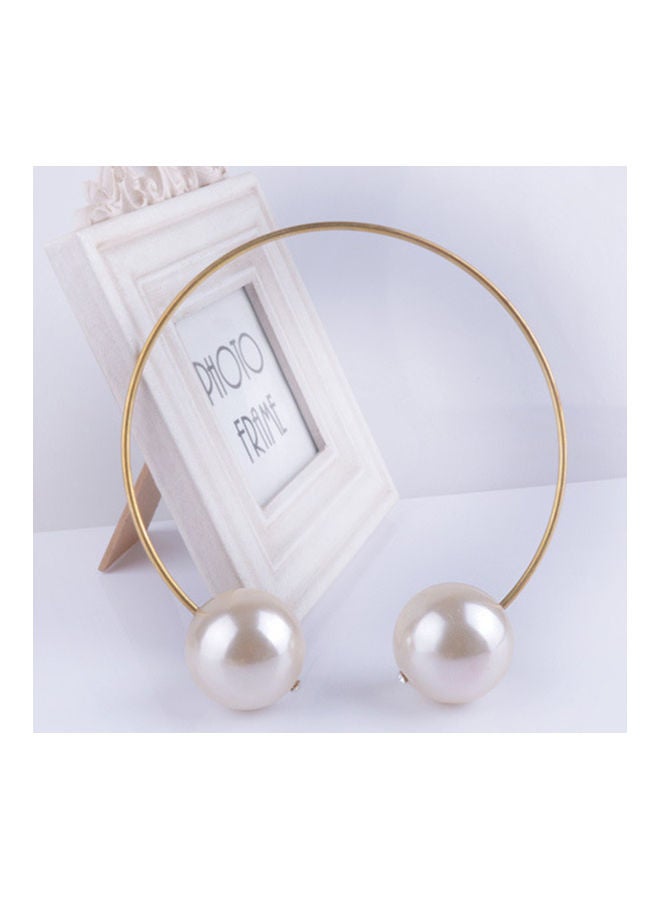 Personalized Imitation Pearl Decor Short Choker Pendant - Image 1